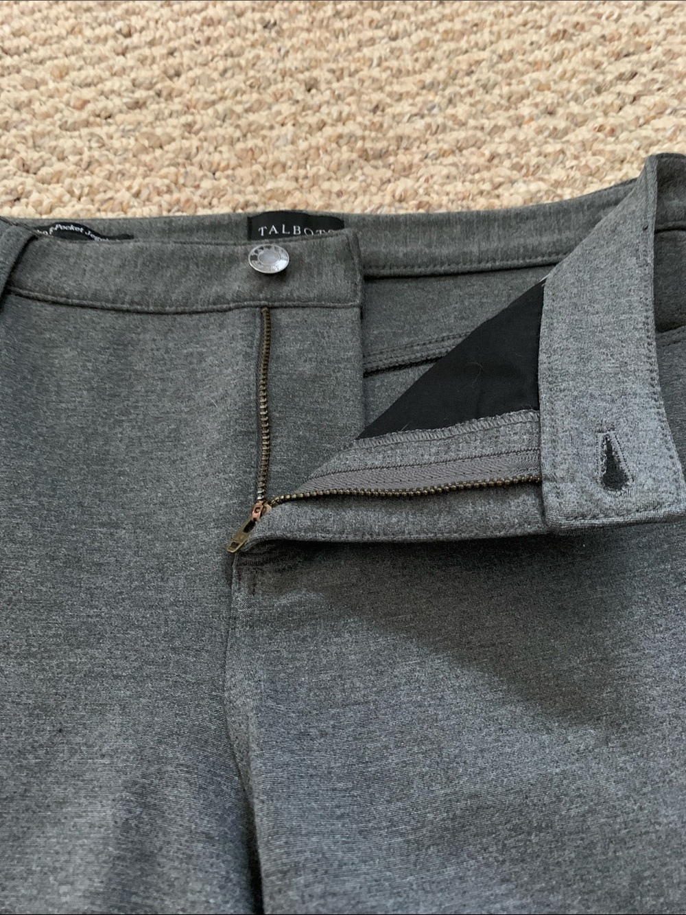 Talbots Soho 5 Pocket Jegging - Charcoal Gray - Picture 3 of 7
